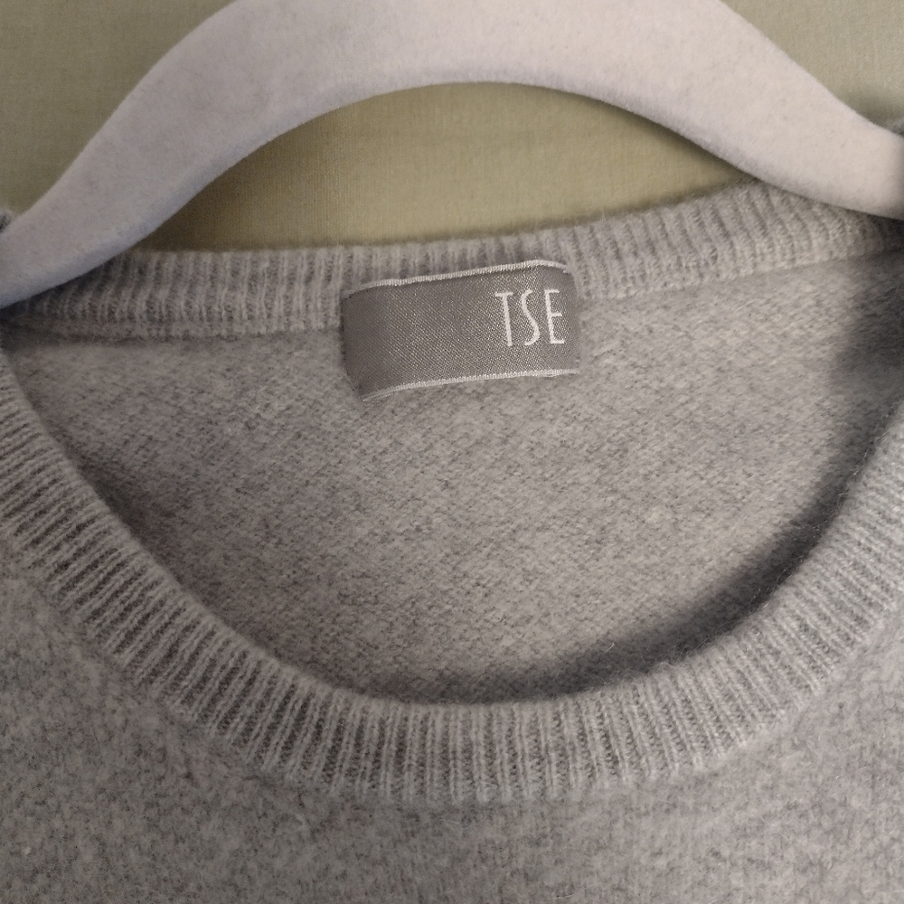 TSE 100% Cashmere Sweater, Grey - Picture 4 of 12
